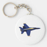 US NAVY Blue Angels In Flight at Fleet Week Keychain