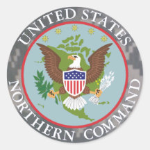 US Northern Command ACU_Universal_Camouflage Runder Aufkleber
