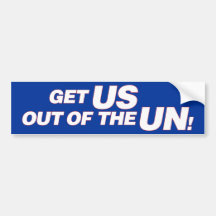 US out of UN Bumper Stickers