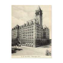 US Post Office Washington DC 1907 vintage Post Card