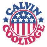 US President Calvin Coolidge stickers