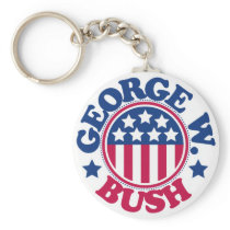 US President George W Bush Keychains