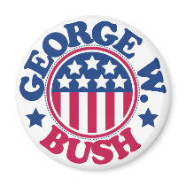 US President George W Bush Magnet