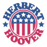 US President Herbert Hoover stickers