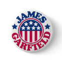 US President James Garfield buttons