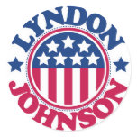 US President Lyndon Johnson stickers