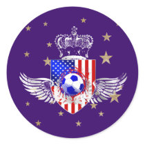 US Soccer lovers sheet of 20 futbol stickers