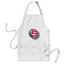 US Soccer team fans stars and stripes flag ball Aprons