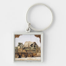 US Soldiers conduct a combat patrol in Afghanis Key Chains