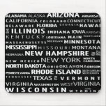US states Mousepad