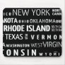 US states poster Mouse Pads