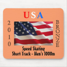 USA 2010 Bronze (Speed Skating) Mousepad
