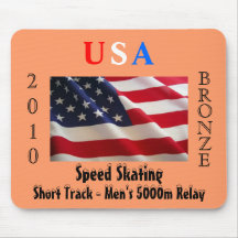 USA 2010 Bronze (Speed Skating Mousepad