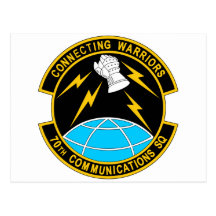 USA 70th Communications Squadron Post Card