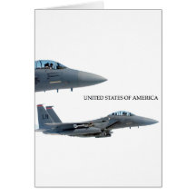 USA AIRCRAFT GREETING CARDS