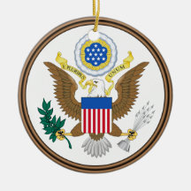 USA- Alaska Ceramic Christmas Ornament