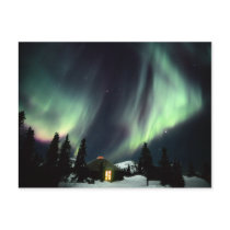 USA, Alaska, Chena Hot Springs. Aurora Post Card
