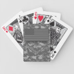 USA American Flag Gray Night Camo Deck Of Cards