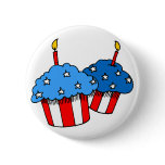 USA-An American Cupcake Birthday buttons
