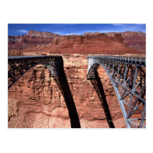 USA, Arizona, View of Navajo Bridge in Grand Post Card