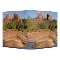 USA, AZ, Cathedral Rocks at Red Rock Crossing 3 Ring Binders