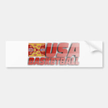 USA Basketball Flag Bumper Sticker