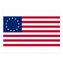 USA Betsy Ross Flag Postcards