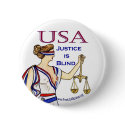 USA & Blind Justice Button