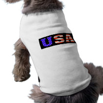 USA Blk 11x3 Pet Tshirt