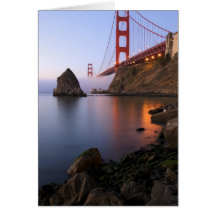 USA, California, San Francisco. Golden Gate Card
