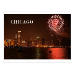USA Chicago Fireworks (new) (St.K) Postcard
