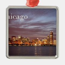 USA Chicago Skyline (add) (St.K) Ornaments