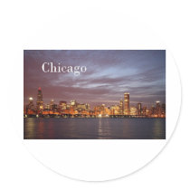USA Chicago St.K) Round Sticker
