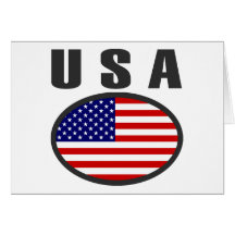 Usa cool flag design! greeting card