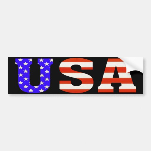 USA Customize me! Bumper Stickers