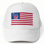USA Democrat Donkey Flag Trucker Hat