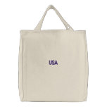 USA Embroidered Tote Bag embroidered bags