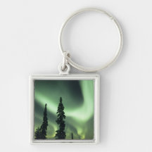 USA, Fairbanks area, Central Alaska, Aurora 2 Key Chain