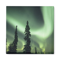 USA, Fairbanks area, Central Alaska, Aurora 2 Magnet