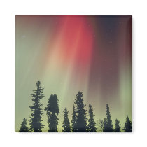 USA, Fairbanks area, Central Alaska, Aurora Refrigerator Magnets