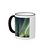 USA, Fairbanks area, Central Alaska, Aurora Coffee Mugs