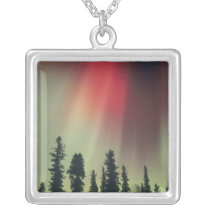 USA, Fairbanks area, Central Alaska, Aurora Necklace