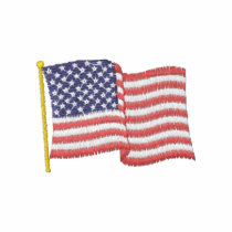 USA Flag 1W Embroidered Shirt