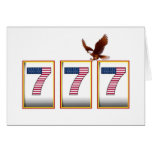 USA Flag 777, Eagle Slot  Card