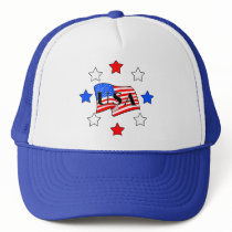 USA Flag and Stars