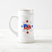 USA Flag and Stars Coffee Mugs