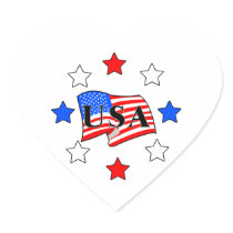 USA Flag and Stars