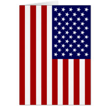 USA Flag Card