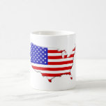 USA-flag-country-bevelled-edge Mugs