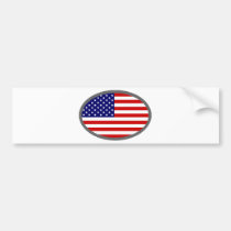USA Flag Design! bumper stickers